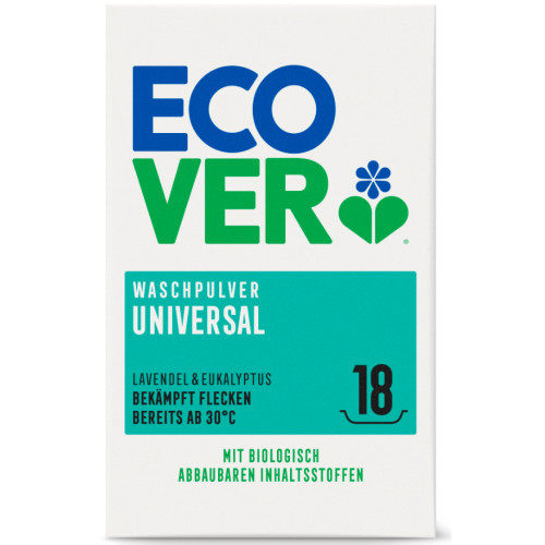 Пральний порошок універсальний Ecover Лаванда & Евкаліпт, 18 прань, 1,35 кг